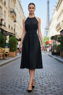 Cross Front Strap Midi Dress