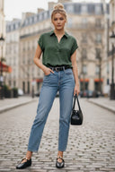 BACK PLEATING TOP