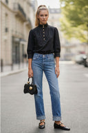 GISELLE HIGH NECK BLOUSE