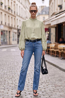 MIA BUBBLE SLEEVE BLOUSE