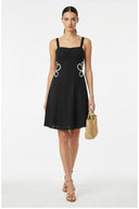 WAIST APPLIQUE DRESS