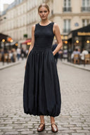 MILA CRINKLE MAXI BUBBLE DRESS