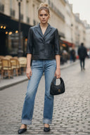 AVA FAUX LEATHER JACKET