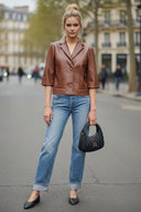 AVA FAUX LEATHER JACKET