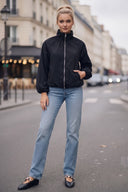 SADIE HIGH NECK ZIP UP JACKET