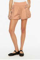 STITCH DETAIL BUBBLE SHORTS