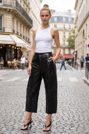 CELINE ALLIGATOR BARREL PANTS