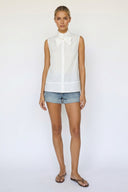 STITCH DETAIL DETACHABLE BOW TOP