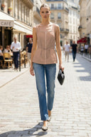 FULL & ZIP PEPLUM TOP