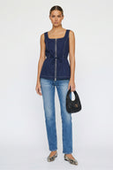 FULL & ZIP PEPLUM TOP