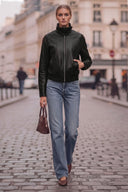 ROXIE MOTO ZIP UP JACKET