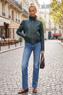 ROXIE MOTO ZIP UP JACKET