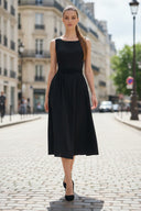 Belt Detail Midi Dress