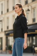 3/4 Sleeve Zip Up Jacket