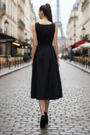 Belt Detail Midi Dress