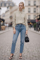 SIENNA DRAWSTRING SLEEVE BLOUSE
