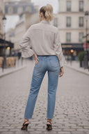 SIENNA DRAWSTRING SLEEVE BLOUSE