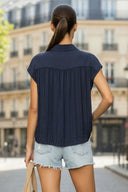 BACK PLEATING TOP