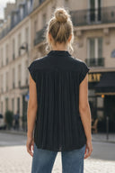 BACK PLEATING TOP