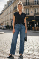 BACK PLEATING TOP