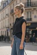 BACK PLEATING TOP