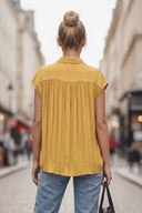 BACK PLEATING TOP