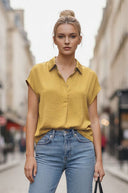 BACK PLEATING TOP