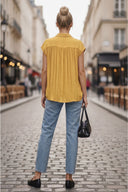 BACK PLEATING TOP