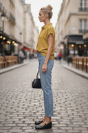 BACK PLEATING TOP