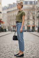 BACK PLEATING TOP
