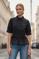 ELLA CRYSTAL ADJUSTABLE STRAP SHIRT