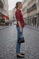 ELLA CRYSTAL ADJUSTABLE STRAP SHIRT