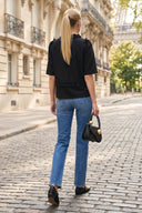 MIA RUFFLE HEM BLOUSE