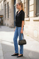 MIA RUFFLE HEM BLOUSE