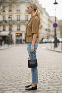 MIA RUFFLE HEM BLOUSE