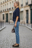 MIA RUFFLE HEM BLOUSE