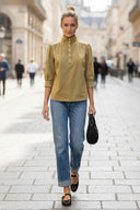 GISELLE HIGH NECK BLOUSE