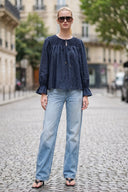 SOPHIA HANDCRAFTED HONEYCOMB BLOUSE