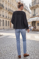 SOPHIA HANDCRAFTED HONEYCOMB BLOUSE