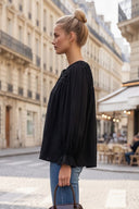 SOPHIA HANDCRAFTED HONEYCOMB BLOUSE