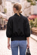 GIA STUDED ELASTIC BACK BLOUSE