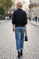 GIA STUDED ELASTIC BACK BLOUSE