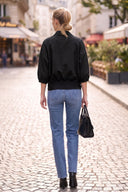 GIA STUDED ELASTIC BACK BLOUSE