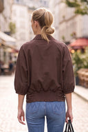 GIA STUDED ELASTIC BACK BLOUSE