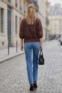 GIA STUDED ELASTIC BACK BLOUSE