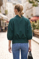 GIA STUDED ELASTIC BACK BLOUSE