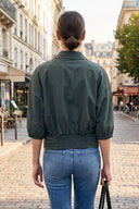 GIA STUDED ELASTIC BACK BLOUSE
