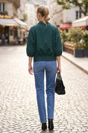 GIA STUDED ELASTIC BACK BLOUSE