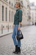 GIA STUDED ELASTIC BACK BLOUSE