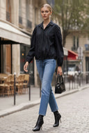 GIA STUDED FRONT TIE BLOUSE